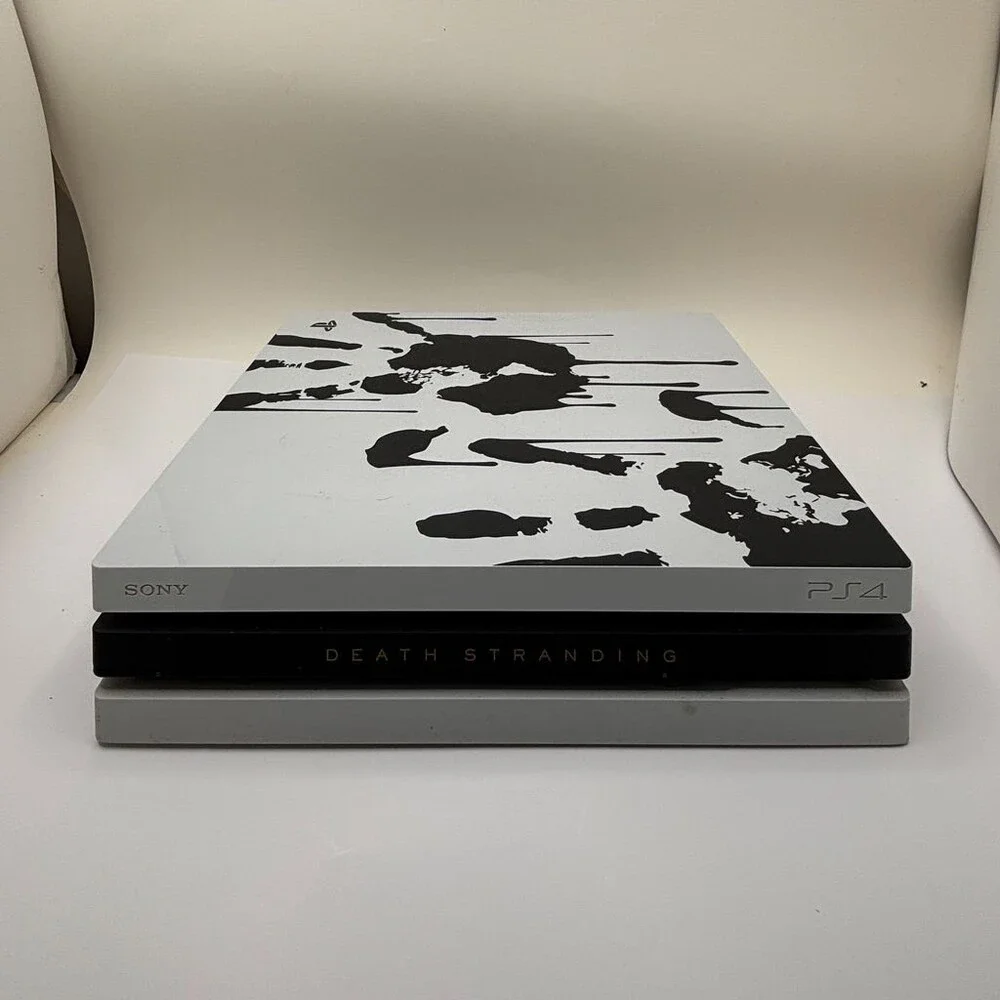White PlayStation 4 Pro Death Stranding Limited Edition CUH-7215B Console Only